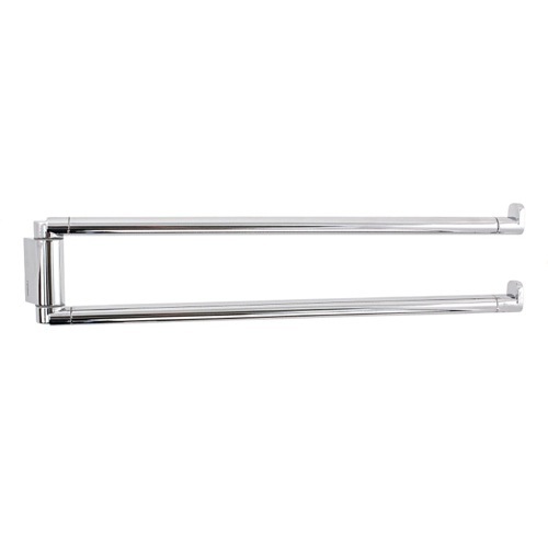 Swivel Towel Bar, Gedy 4323-13, 14 Inch Polished Chrome Double Swivel Towel Bar 4323-13